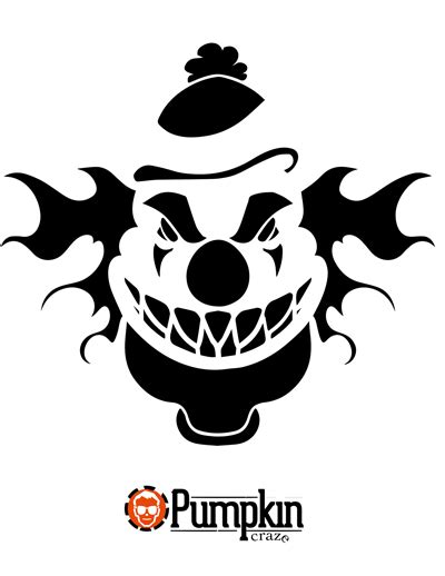 Scary Clown Pumpkin Craze Pumpkin Carvings Stencils Pumpkin