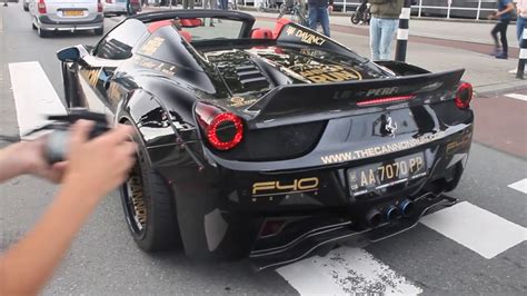 This video features a ferrari 458 speciale with fi exhaust system (fi = frequency intelligent), r3 wheels and marlboro livery wrap. LOUD FERRARI 458 LB WORKS FROM LONDON!!! - YouTube