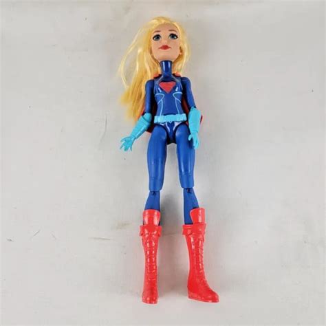 Supergirl Dc Comics Mattel 2016 Blond Hair Barbie Doll Hero Girl W Cape 9 89 Picclick