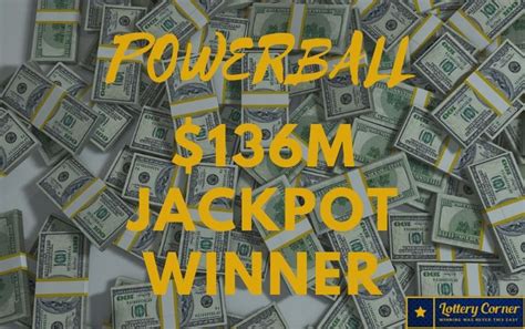Lotterycorner Newson 060320 Powerball Results 136m Jackpot Winner