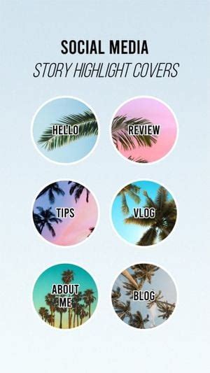 Free Travel Instagram Highlight Cover Templates To Design And Customize