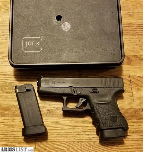 Armslist For Sale Glock 36 45 Caliber Acp Conceal Carry