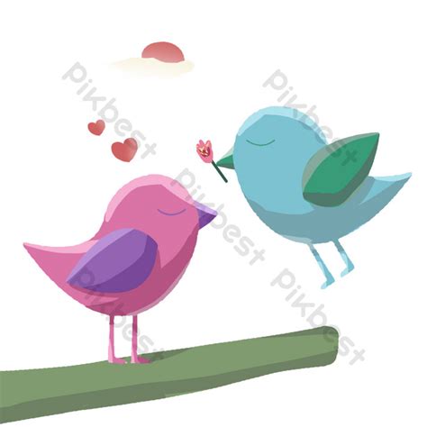Valentines Day Love Bird Illustration Png Images Psd Free Download