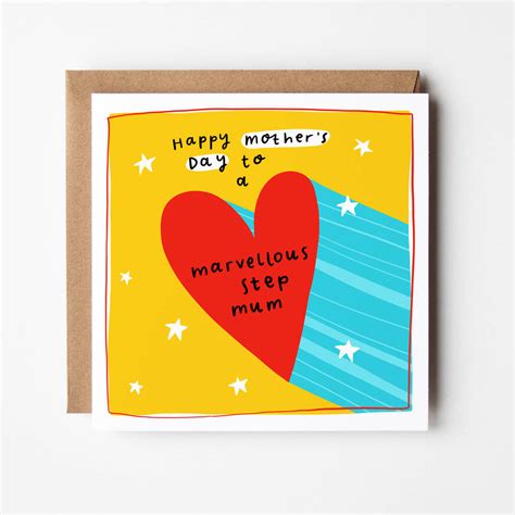 Marvellous Step Mum Mothers Day Card By Arrow T Co