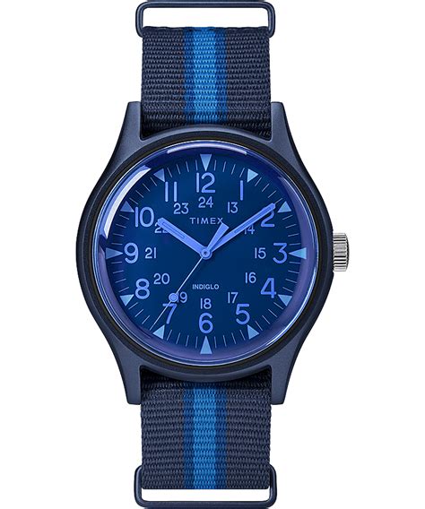 Mk1 Aluminum California 40mm Fabric Strap Watch Timex Uk