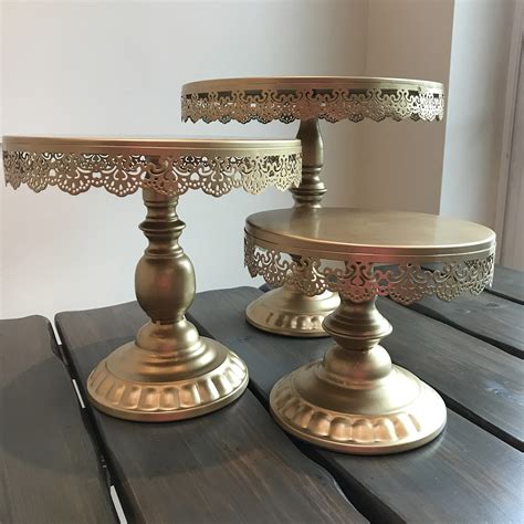 Ornate Gold Cake Stand The Luxe Touch