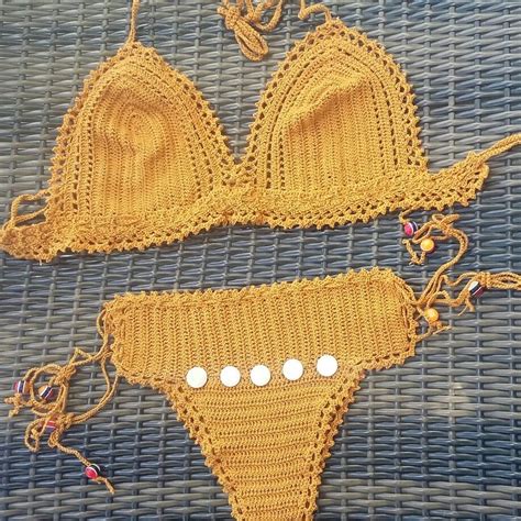 Traje De Ba O A Crochet Crochet Crochet Bikini Bikinis