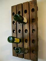 Rustic Wall Wine Rack Pictures