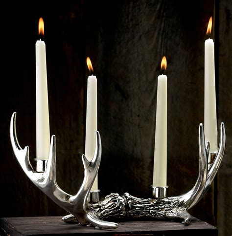 7 H Tabletop Candelabra Antler Candle Antler Candle Holder Deer