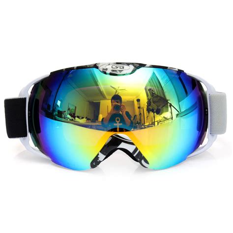 Unisex Adults Professional Spherical Anti Fog Dual Lens Snowboard Ski Goggle Eyewear Snowboard