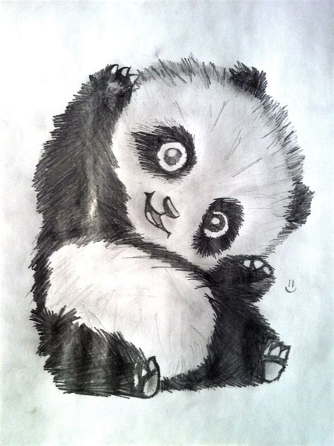 Just A Cute Panda By Lemur3817 On Deviantart Panda Drawing Cute