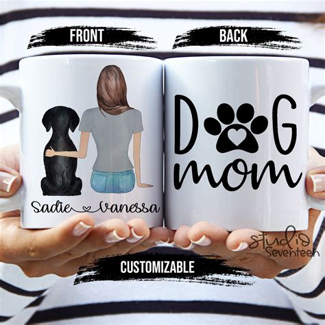 Dog Mom Mug Custom Pet Mug Custom Dog Mugs Personalized Etsy