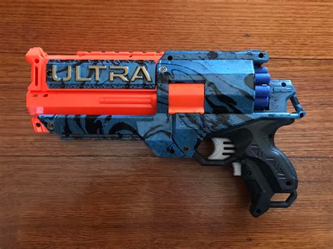 My First Ever Nerf Mod Hydro Dipped Ultra 2 9 Shot Elite Conversion