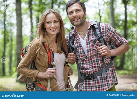 They Love Hiking Stock Image Image Of Happiness Freshness 56401833