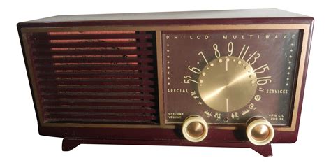 1950s Vintage Philco Multiwave Radio Chairish