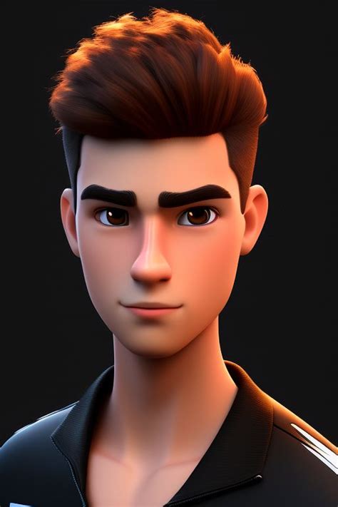 Masterxth 3d Render Portrait Of A Young Men And Wathing The Camera