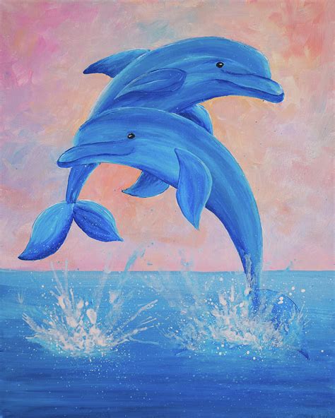 Forever Dolphin Love Painting By Iryna Goodall Fine Art America