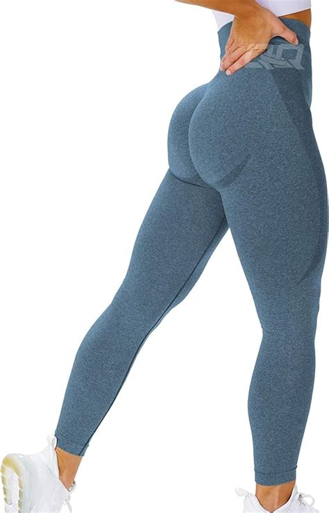 Qoq Women S Seamless Leggings High Waist Gym Running Vital Yoga Pants Butt Lift Workout Tights