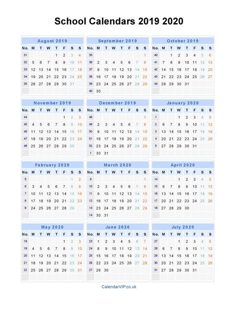 Catch 2019 2020 Printable School Calendar Calendar Printables Free Blank