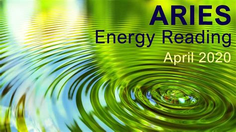 Aries Energy Reading April 2020 Manifest Aries Tarot Reading Youtube