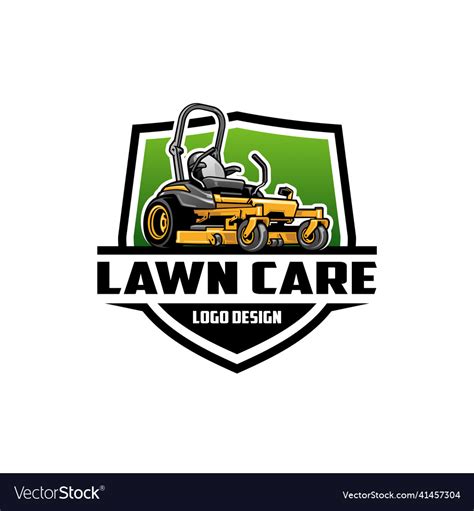 Lawn Mower Logo Royalty Free Vector Image Vectorstock