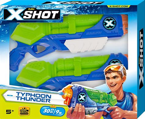 Zuru X Shot Water Warfare Water Blaster Gun Typhoon Thunder 2 Pack