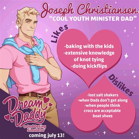 Dream Daddy A Dad Dating Simulator Characters Guide Magic Game World