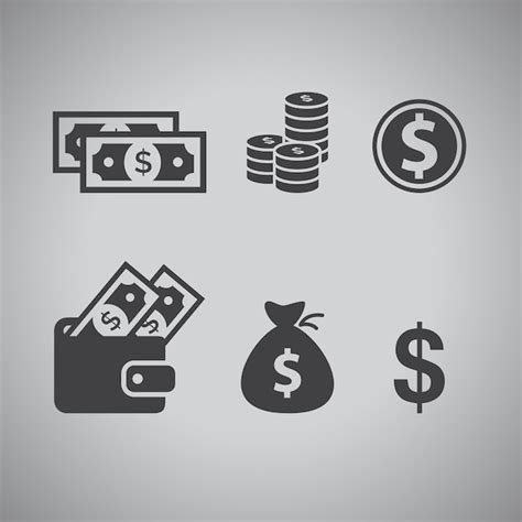 Premium Vector Financial And Money Icons Symbol Design