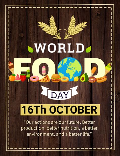 International Food Day Calendar Margi Saraann