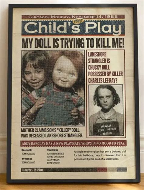 Childs Play Horror Movie Chucky Good Guys Doll Charles Lee Ray