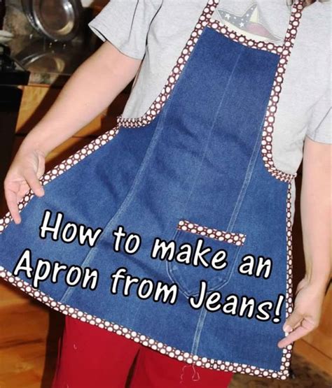 Making An Apron Tutorial From The Leg Of An Old Pair Of Jeans In