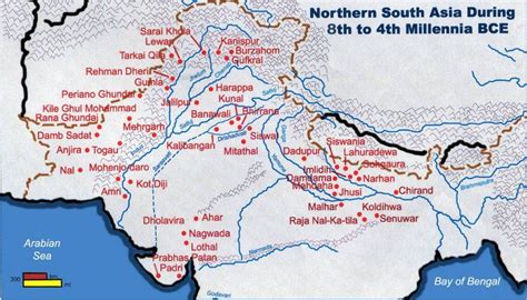 Indus Valley Civilization A Map Of The Indus Valley Civilization