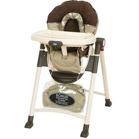 Baby high chairs need to be sturdy and comfortable. Graco Contempo Highchair - Birkshire