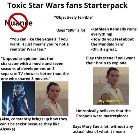 Toxic Star Wars Fans Starterpack This One Is For You Saltierthancrait Rstarterpacks