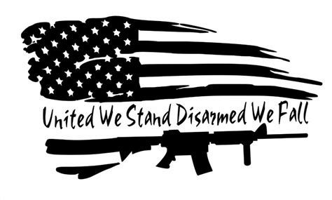 United We Stand Disarmed We Fall Flag 2nd Amendment Heat Transfer Vinyl Iron On Ebay