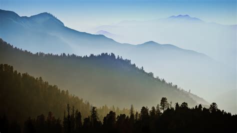 Nature Mountain Range Fog Sunrise 4k Ultra Hd Wallpaper 3840x2160