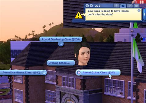Mod The Sims Updated 1101 Evening School