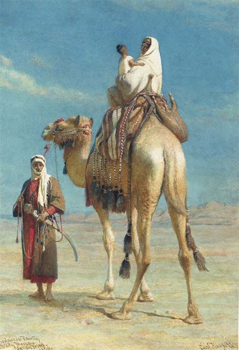 Horses grow weary fast in a desert and slow down, but a rider on a horse can walk to destination at constant speed. Carl Haag Works on Sale at Auction & Biography | Invaluable