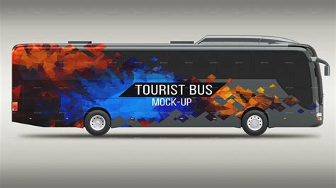 tourist bus mock   alexkond graphicriver