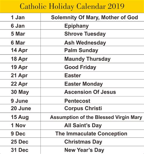 Catholic Calendar 2024 Feast Days And Holy Days Leila Natalya