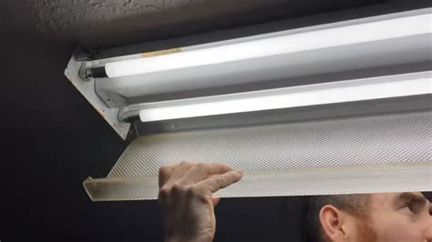 How To Replace Fluorescent Light Diffuser Removing A Fluorescent