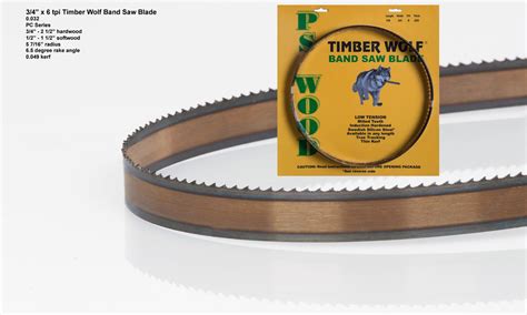 3/4" x 6PC Series Timber Wolf® band saw blades - PS Wood Machines