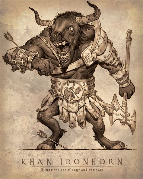 Oc A Minotaur Barbarian For Your Viewing Pleasure Rcharacterdrawing
