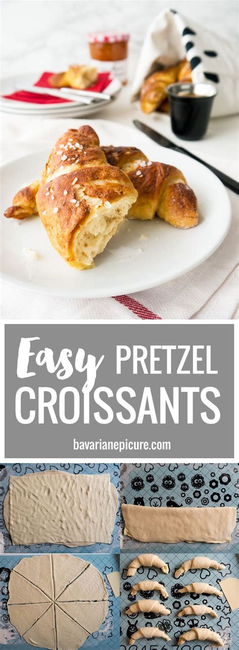 Bread containing eggs, honey, royal jelly, gelatin, or. Easy homemade Pretzel Croissants with yeast dough and ...