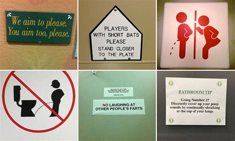 Photos Of Some Of The Funniest Toilet Signs In The World Daily Mail