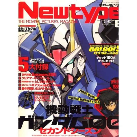 Newtype Japan Aug 2008 Anime Books