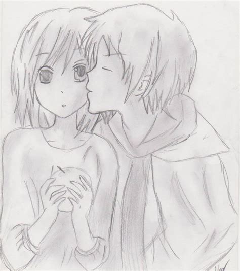 Anime Couple Drawing At Explore Collection Of
