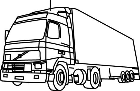 Coloriage camion a colorier dessin a imprimer coloriage camion. Semi-trailer (Transporte) - Colorear dibujos gratis