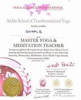 Pictures of Yoga Certification