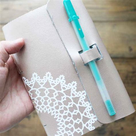 How To Make A Diy Leather Notebook The Country Chic Cottage